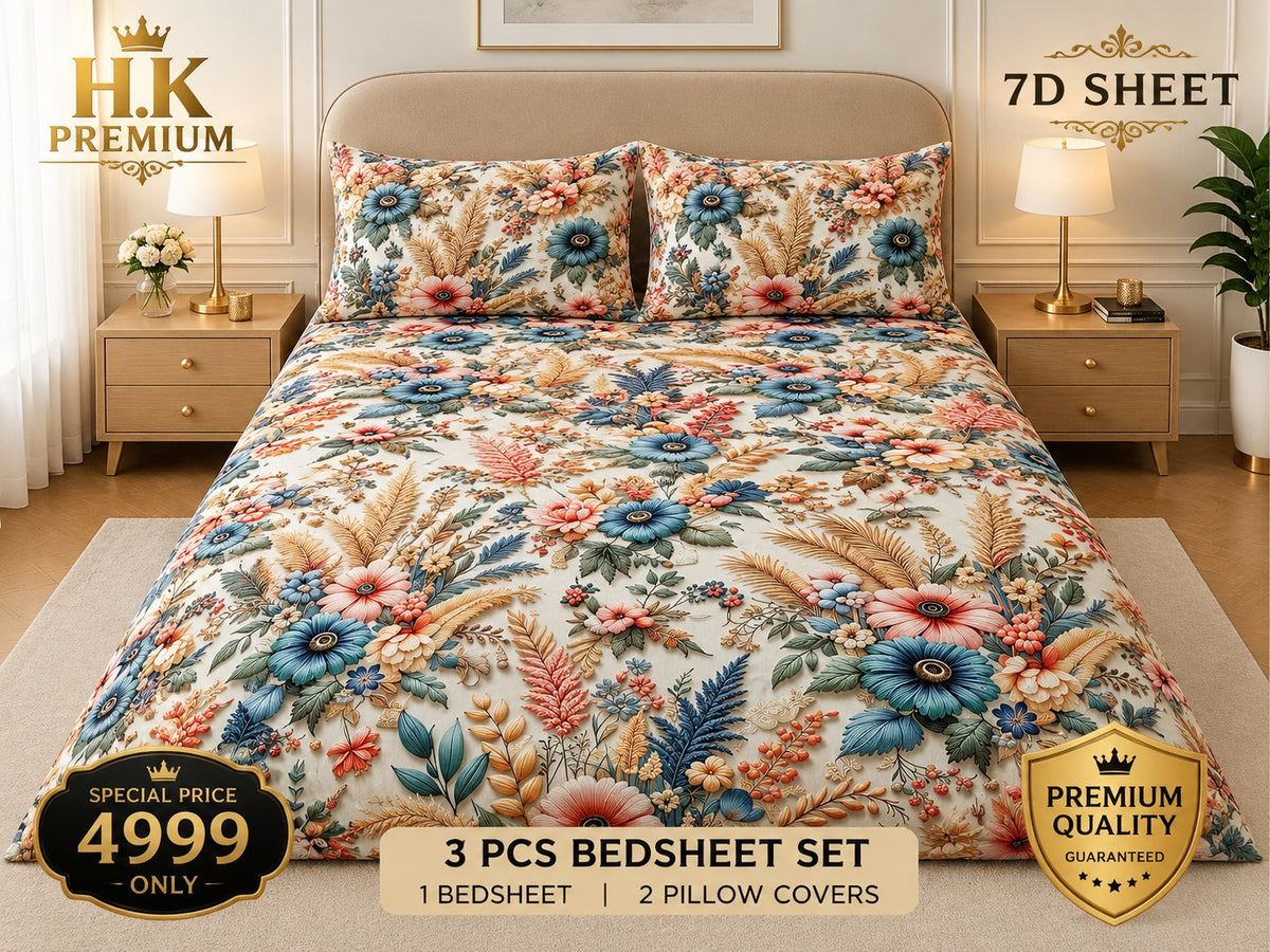 7D bedsheets design micro cotton