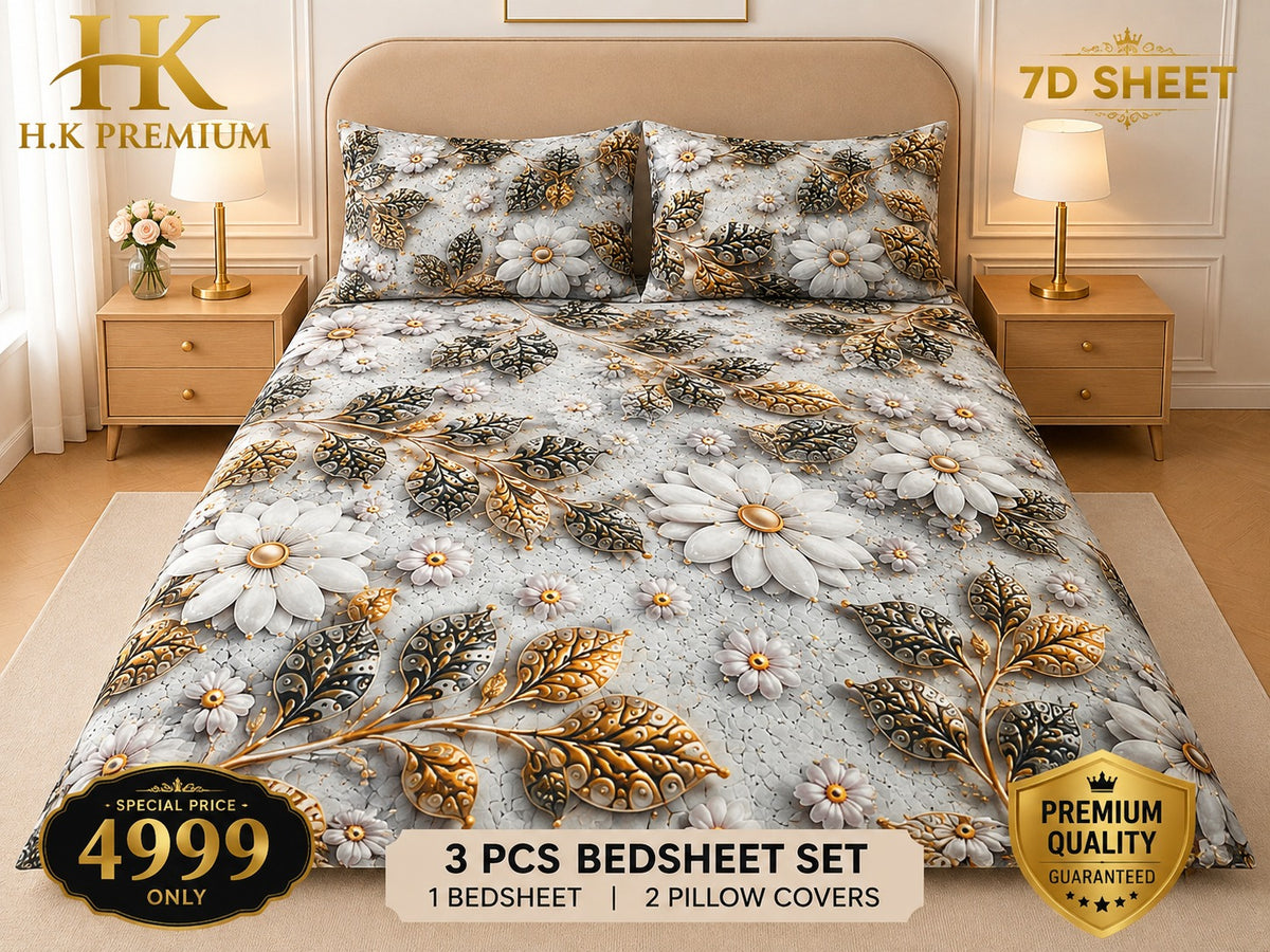 7D bedsheets design micro cotton