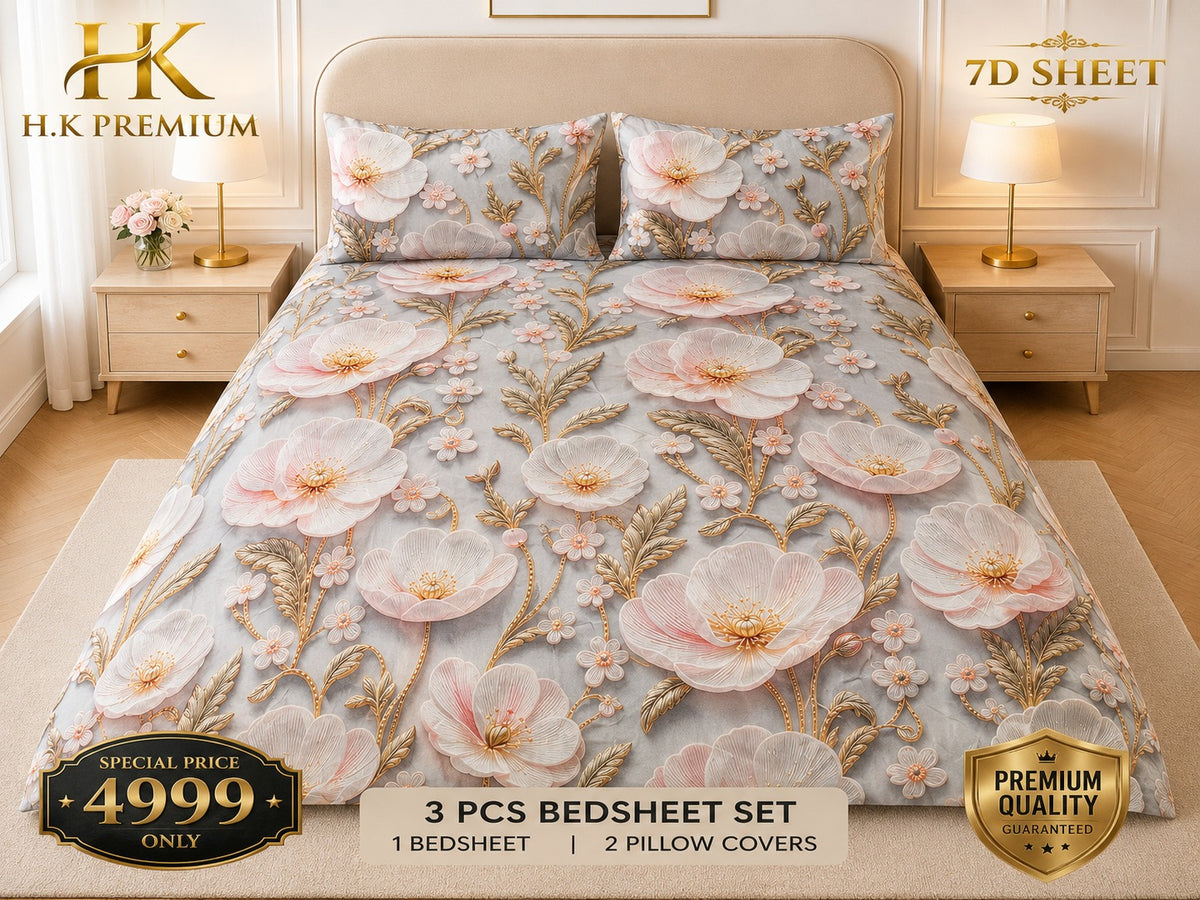 7D bedsheets design micro cotton
