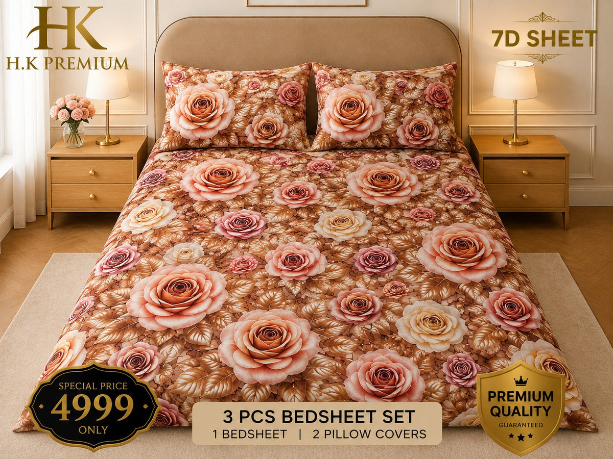 7D bedsheets design micro cotton