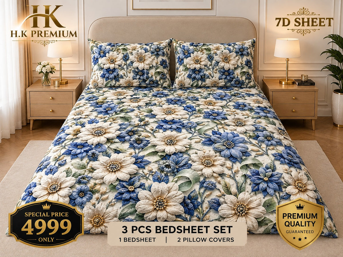 7D bedsheets design micro cotton